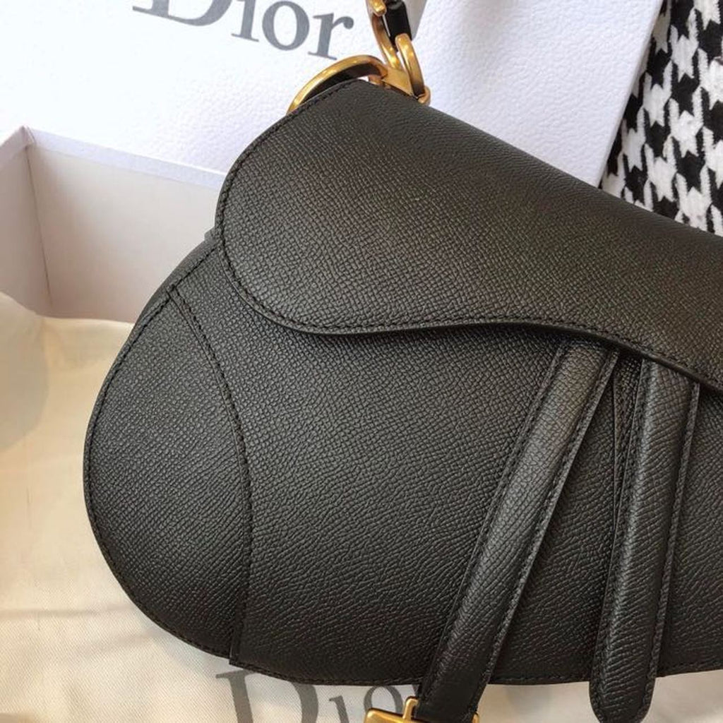 GLAMI Saddle Bag Black Grained For Women 10in/25cm CD M0446CBAA_M900