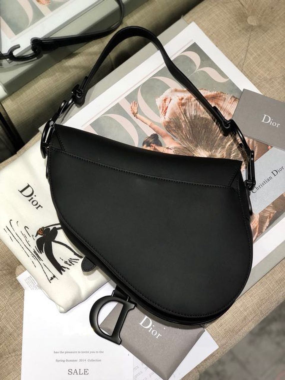 GLAMI Saddle Bag Black For Women 10in/26cm CD M0446SLLO_M989