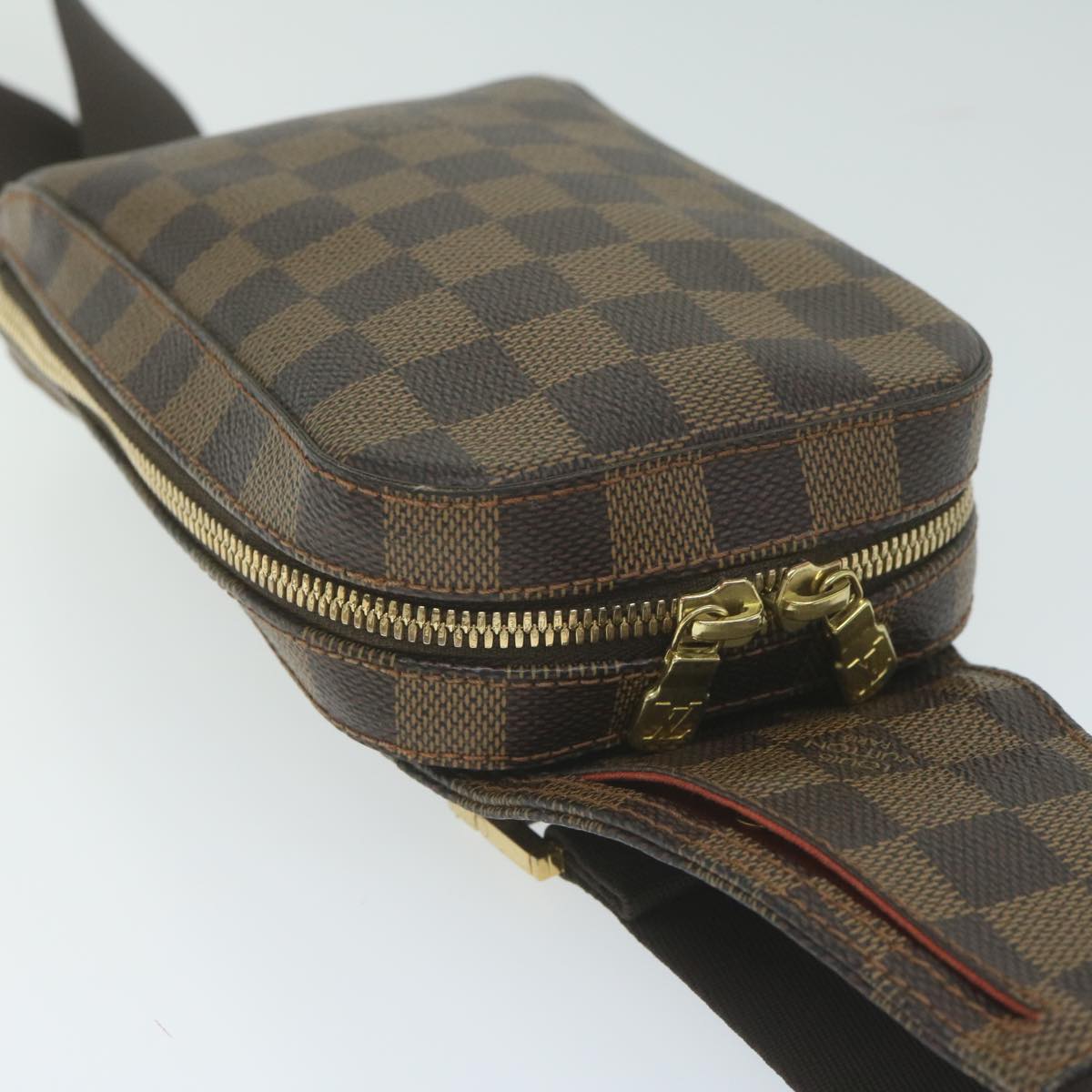 Classic Checkered Canvas Shoulder Bag