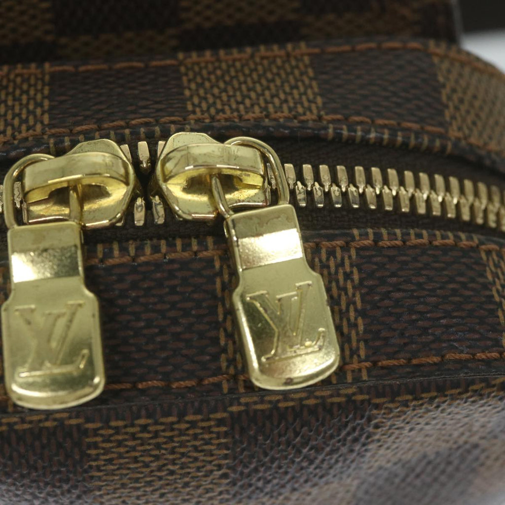 Classic Checkered Canvas Shoulder Bag