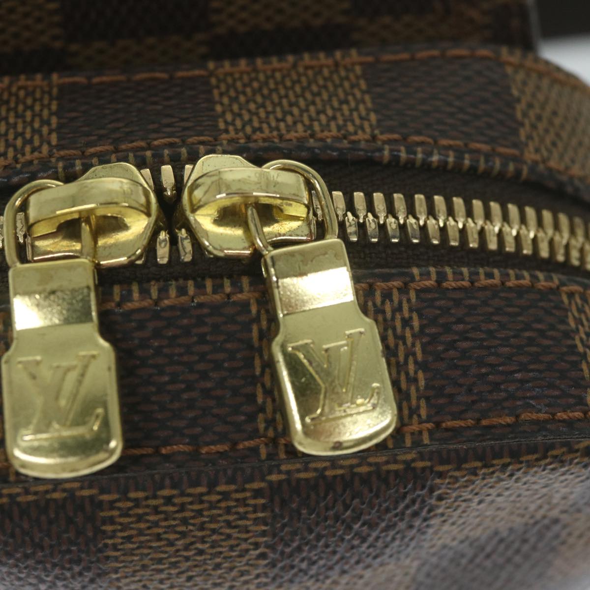 Classic Checkered Canvas Shoulder Bag