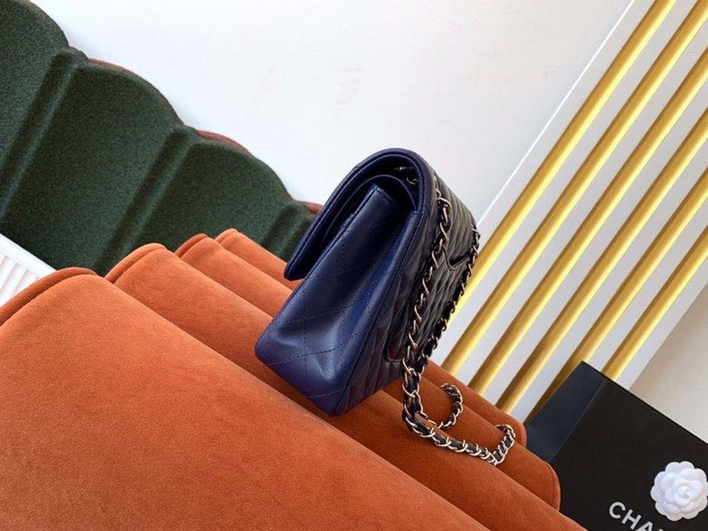 CHL Classic Handbag Navy Blue For Women, Women’s Bags, Shoulder And Crossbody Bags 10.2in/26cm A01112