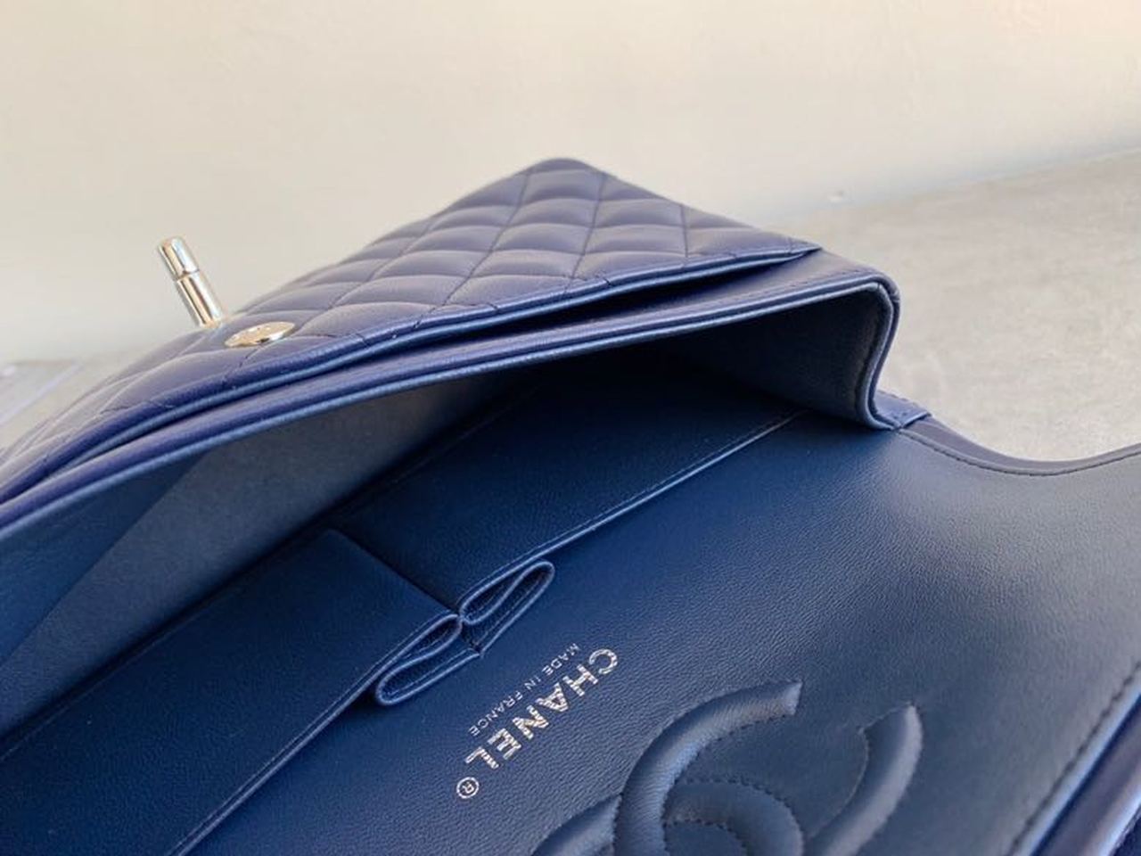 CHL Classic Handbag Navy Blue For Women, Women’s Bags, Shoulder And Crossbody Bags 10.2in/26cm A01112