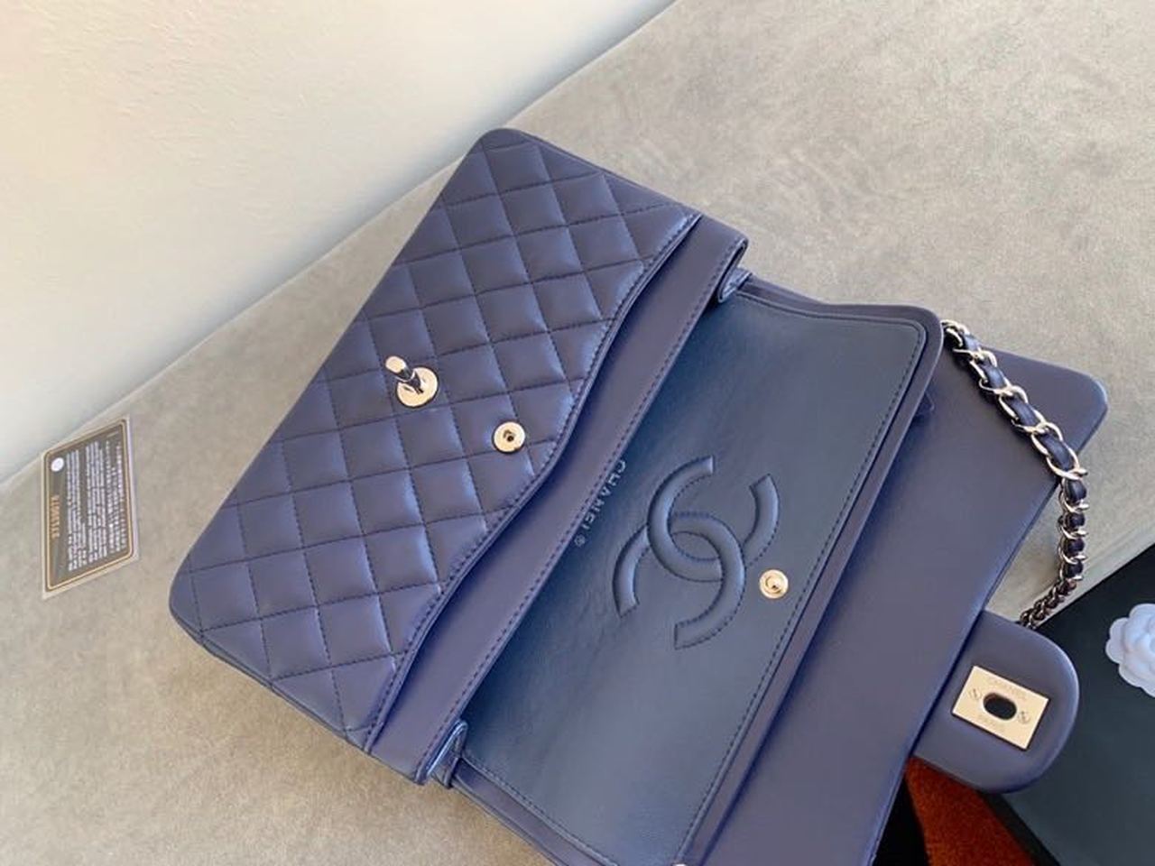 CHL Classic Handbag Navy Blue For Women, Women’s Bags, Shoulder And Crossbody Bags 10.2in/26cm A01112