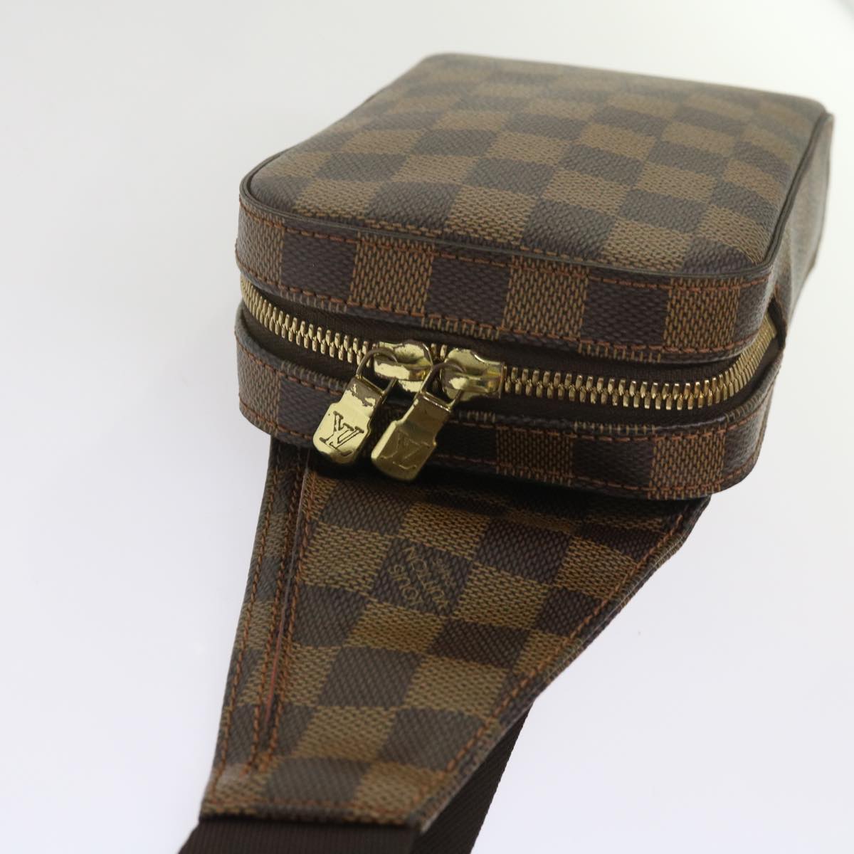 Damier Ebene Canvas Shoulder Bag