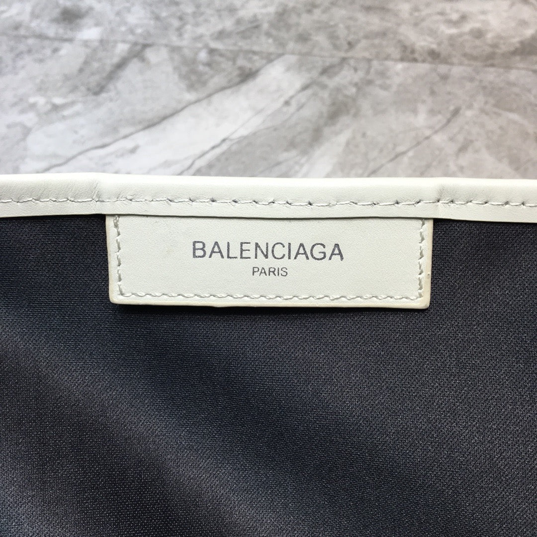 Balen Navy MeGLAMIum Cabas Tote Bag In White, For Women,  Bags 14.1in/36cm