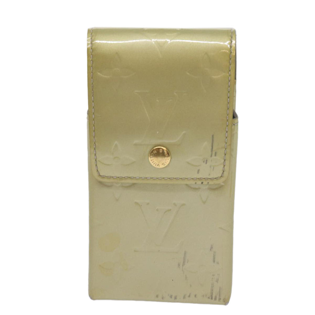 Grey Patent Leather Cigarette Case with Shoulder Strap