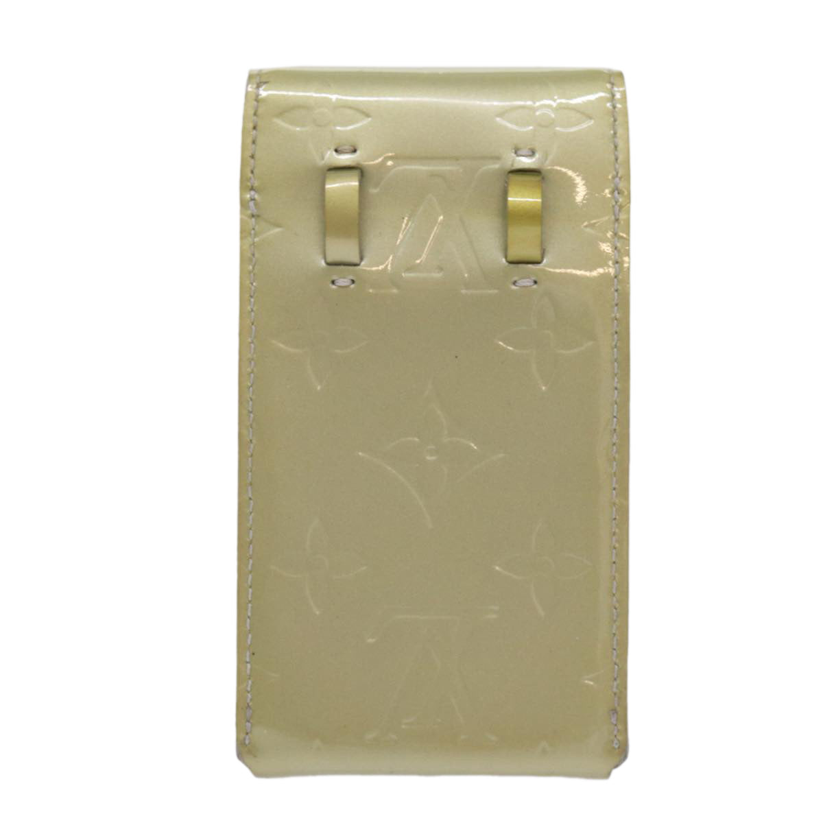 Grey Patent Leather Cigarette Case with Shoulder Strap
