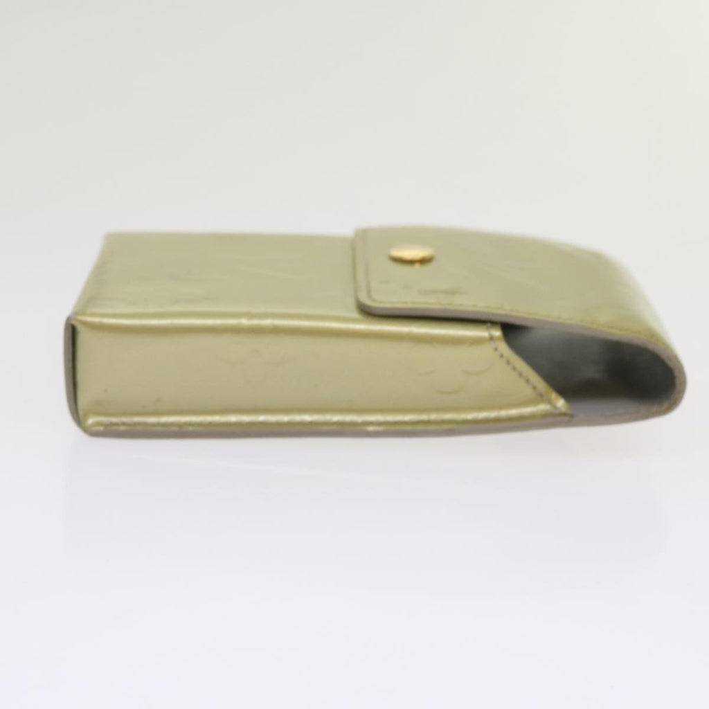 Grey Patent Leather Cigarette Case with Shoulder Strap