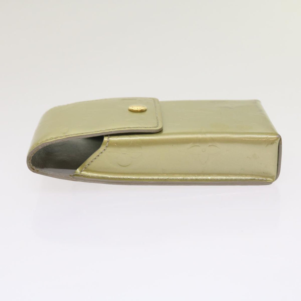 Grey Patent Leather Cigarette Case with Shoulder Strap