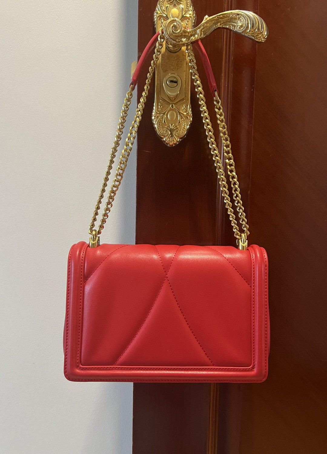 GLAMI Large Devotion Bag In Quilted Nappa Red For Women 10in/26cm GLAMI GLAMI6651AV96787124