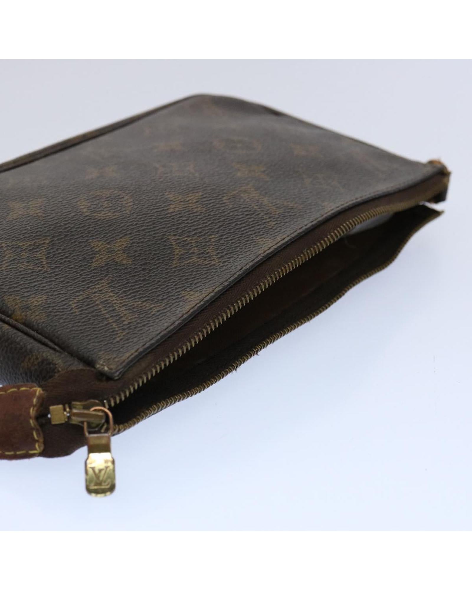 Monogram Canvas Pouch with Scratches and Tear - France