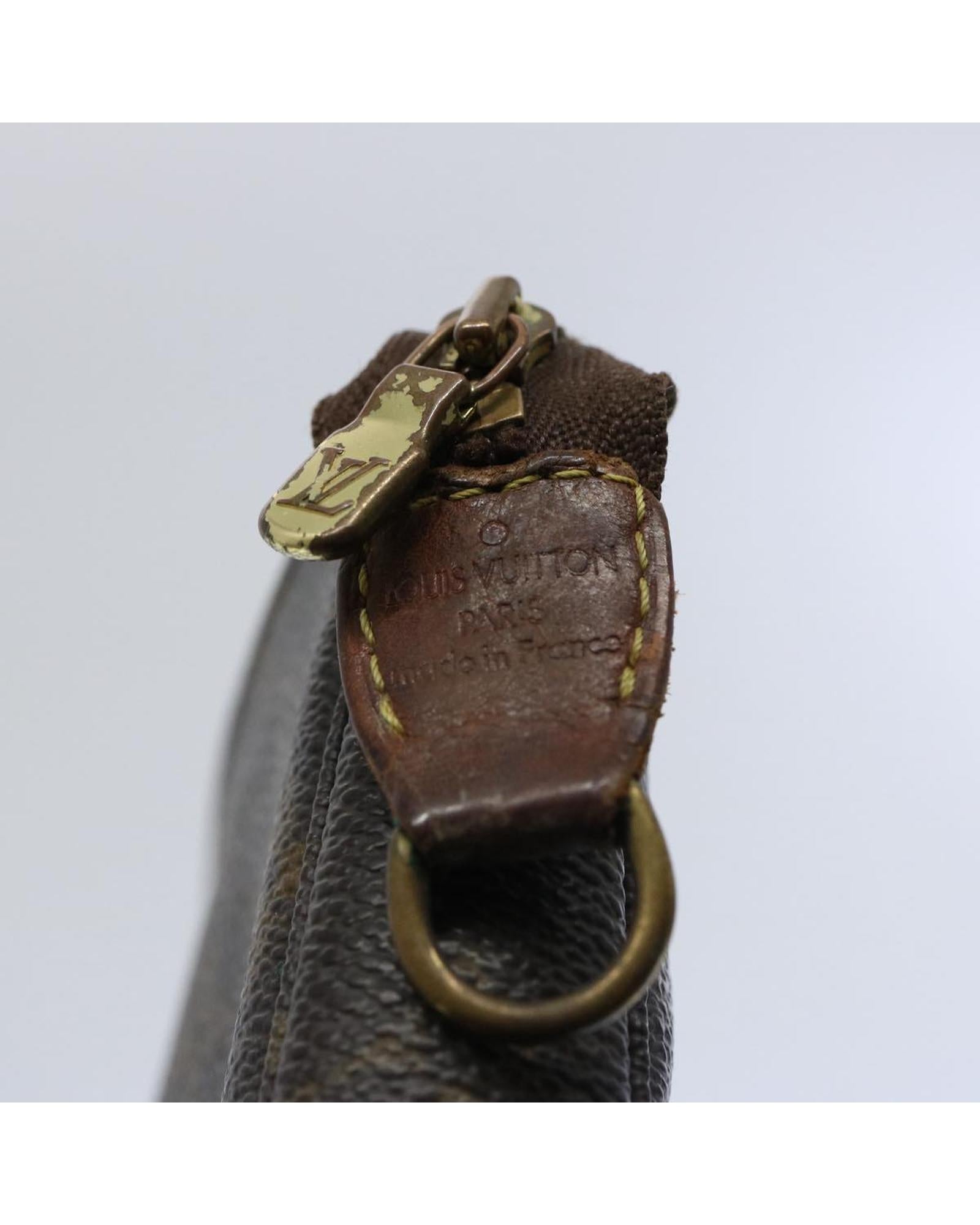 Monogram Canvas Pouch with Scratches and Tear - France