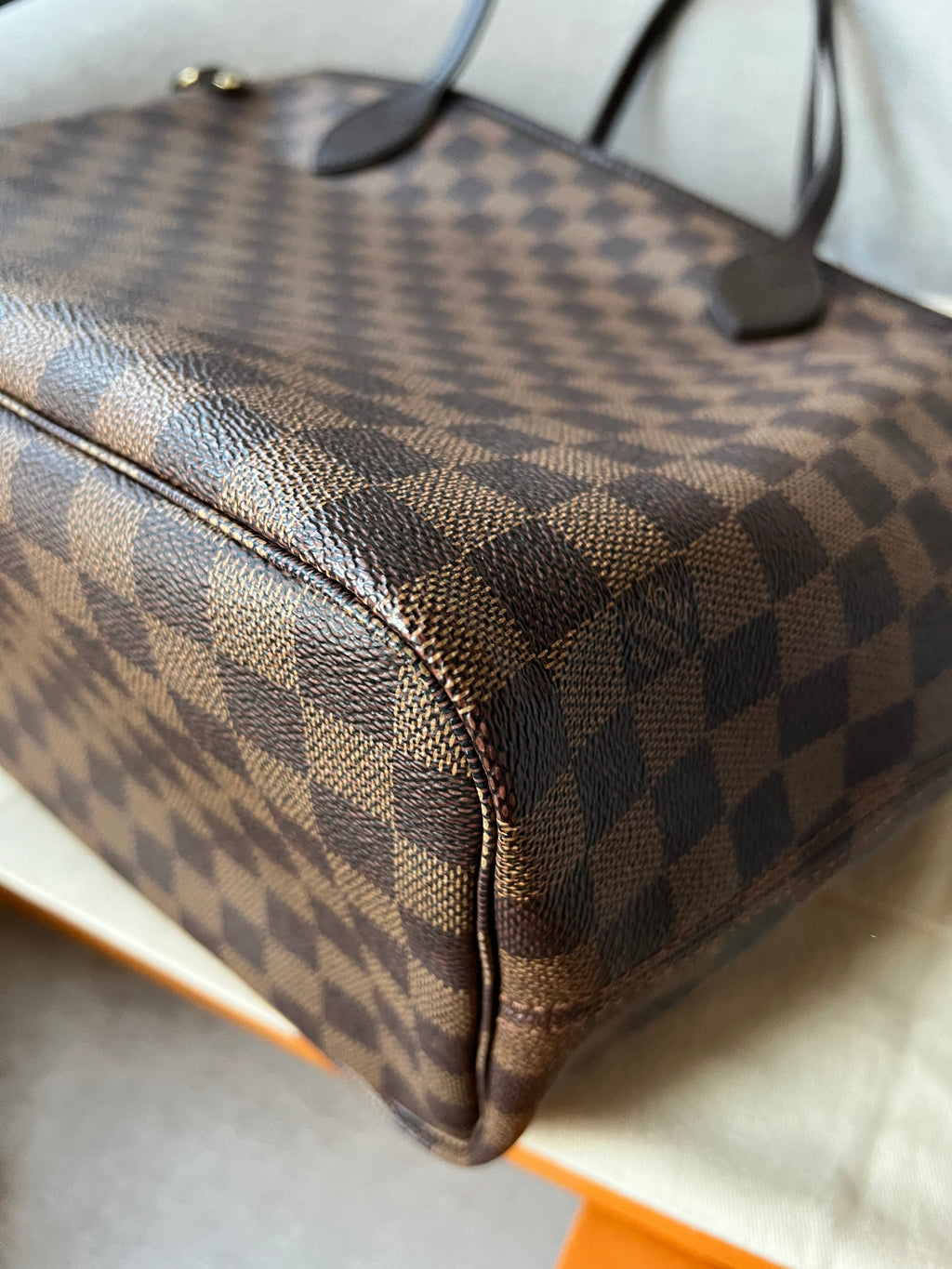Louis Vuitton Neverfull MM Damier Ebene Rose Ballerine (RRP £1,410)