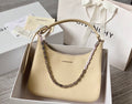 gv MeGLAMIum Moon Cut Out Bag Beige For Women, Handbags, Shoulder Bags 11.8in/30cm GVC