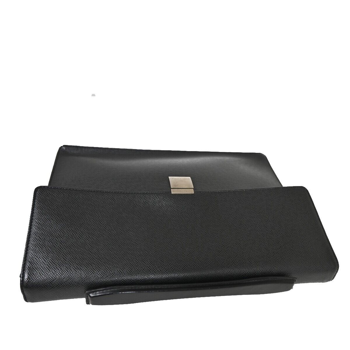 Sleek Leather Briefcase with Two Compartments