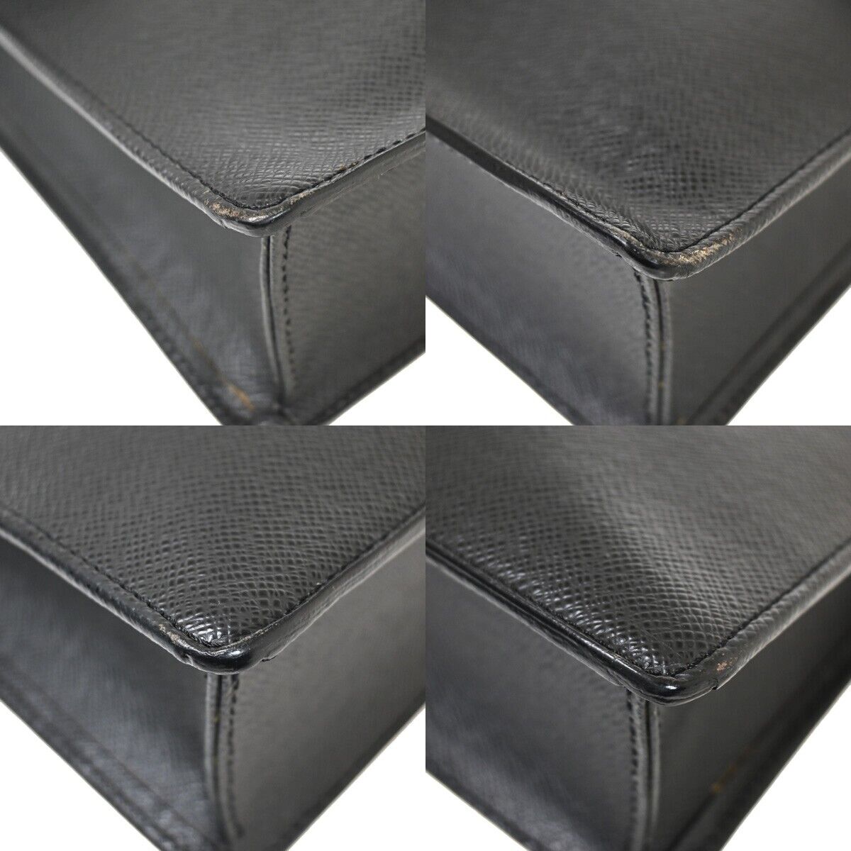 Sleek Leather Briefcase with Two Compartments