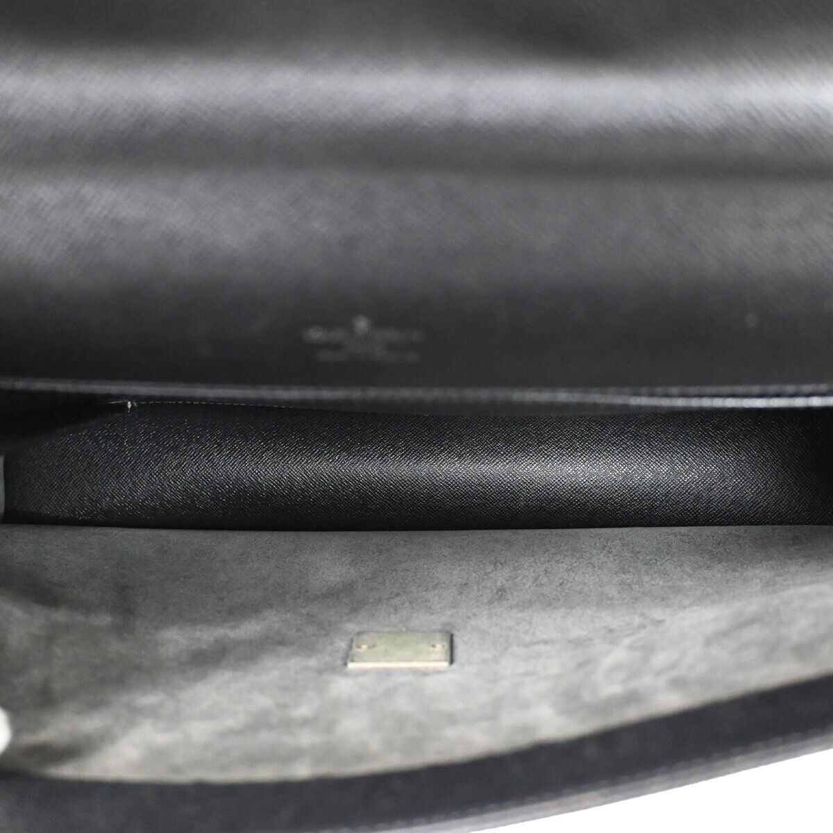 Sleek Leather Briefcase with Two Compartments