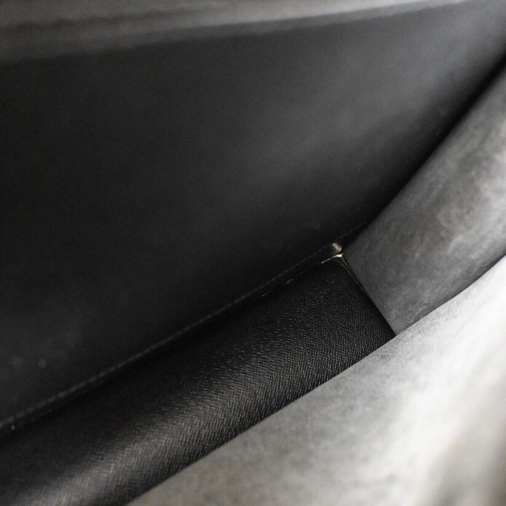 Sleek Leather Briefcase with Two Compartments