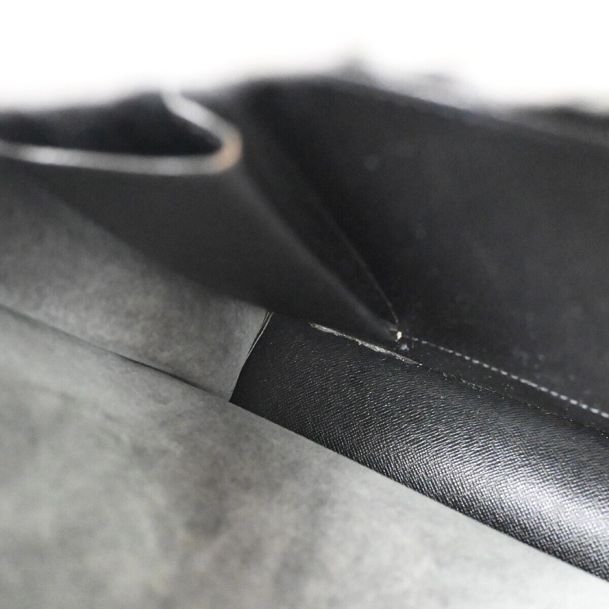 Sleek Leather Briefcase with Two Compartments