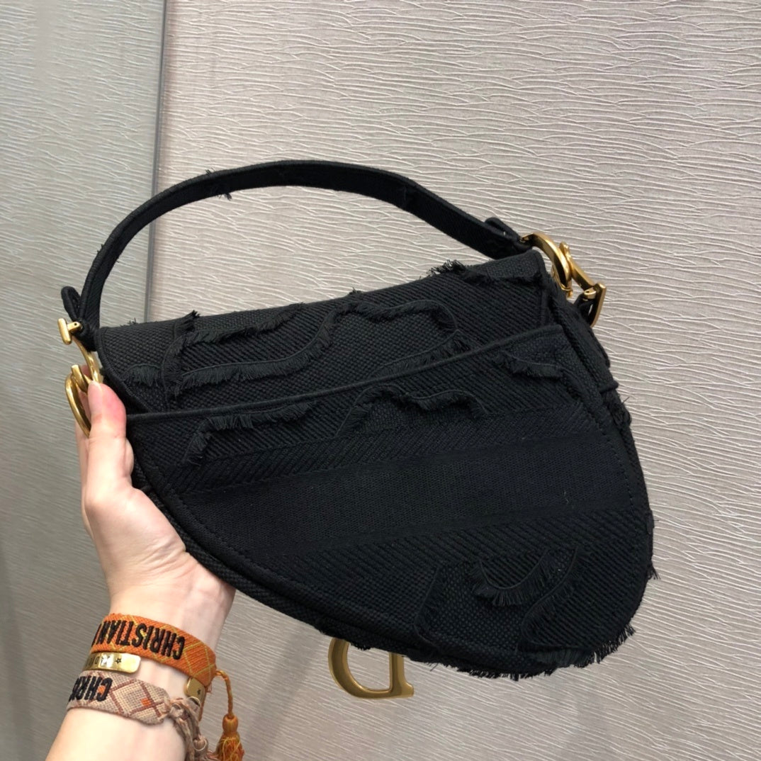 GLAMI Saddle Bag Black For Women 10in/26cm CD