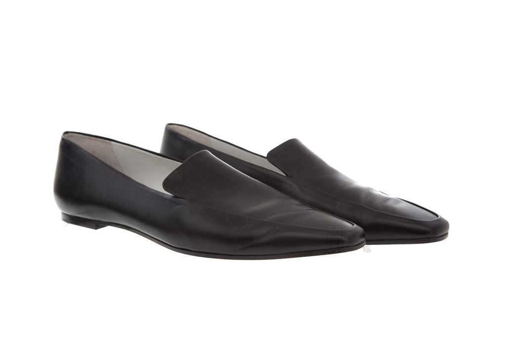 The Row Black Pointed Toe Loafers SZ 39