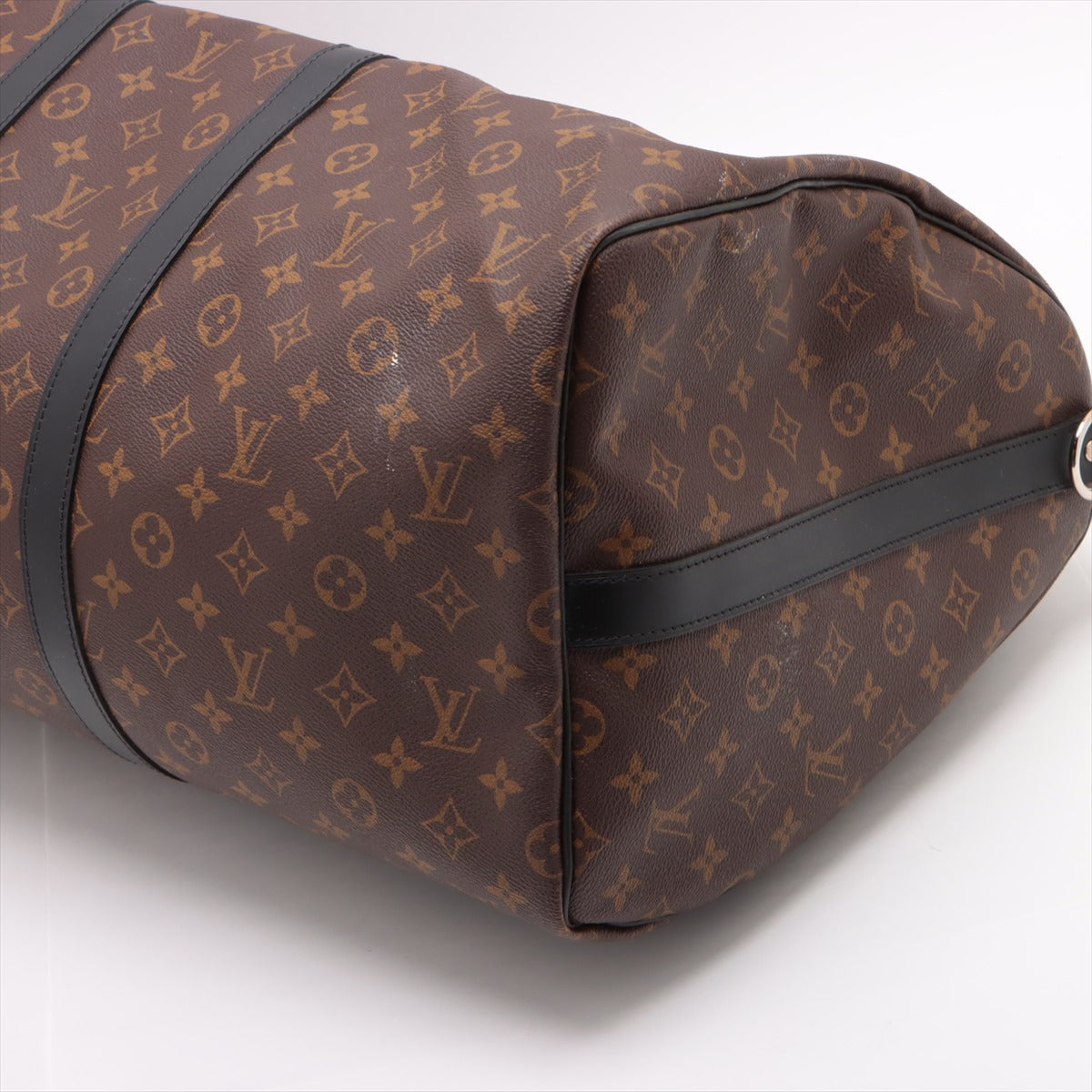 Louis Vuitton Monogram Makassar Keepall Bandouliere 55 M56714 Name Initial Entered
