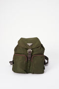 Prada Khaki Nylon Backpack