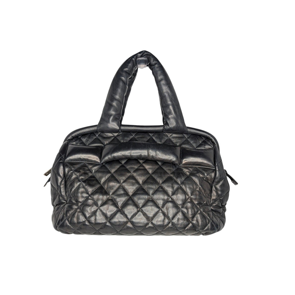 Chanel Vintage Caviar Leather Coco Cocoon Bowler Bag