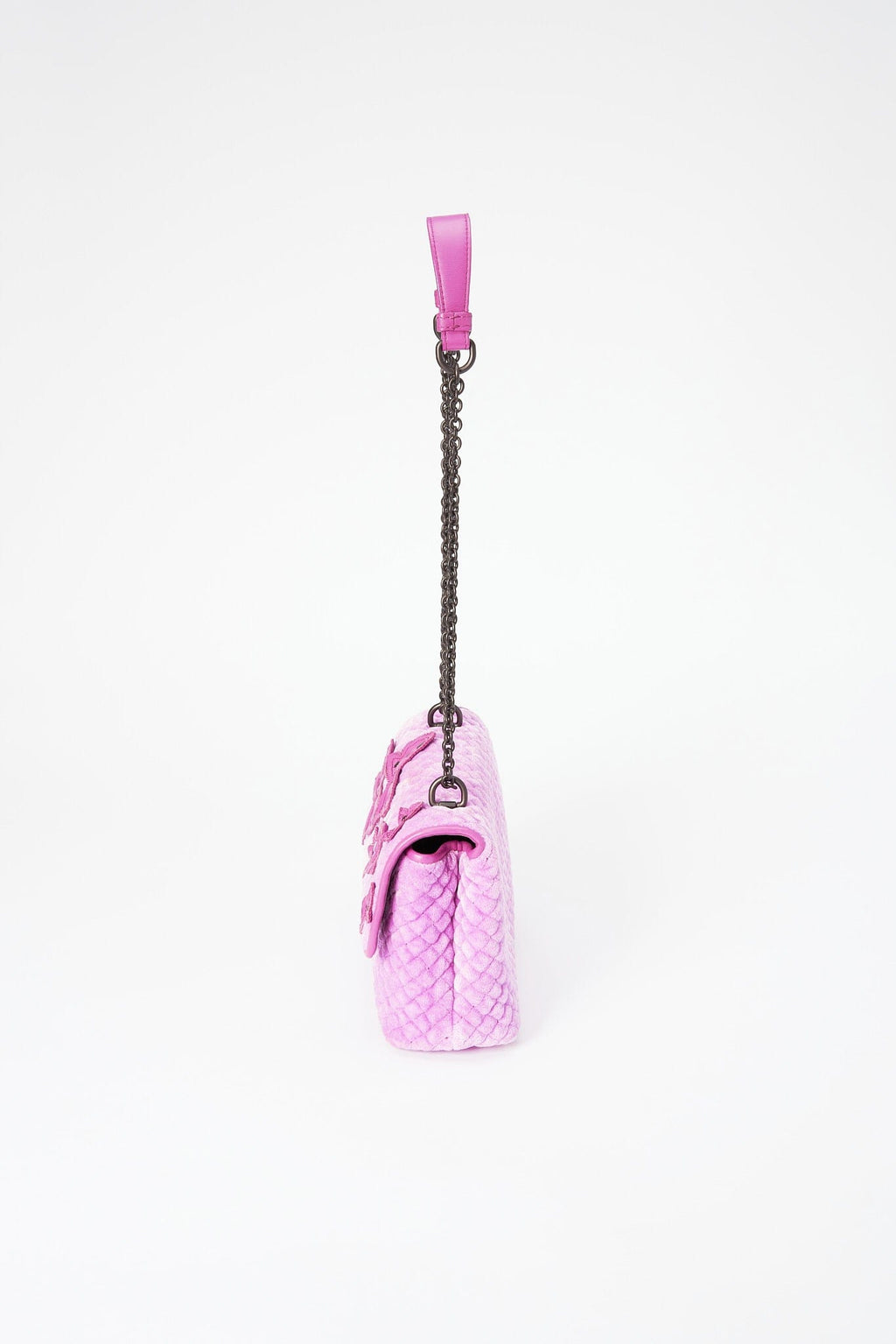 Bottega Veneta Butterfly Crossbody Bag - Pink Velvet