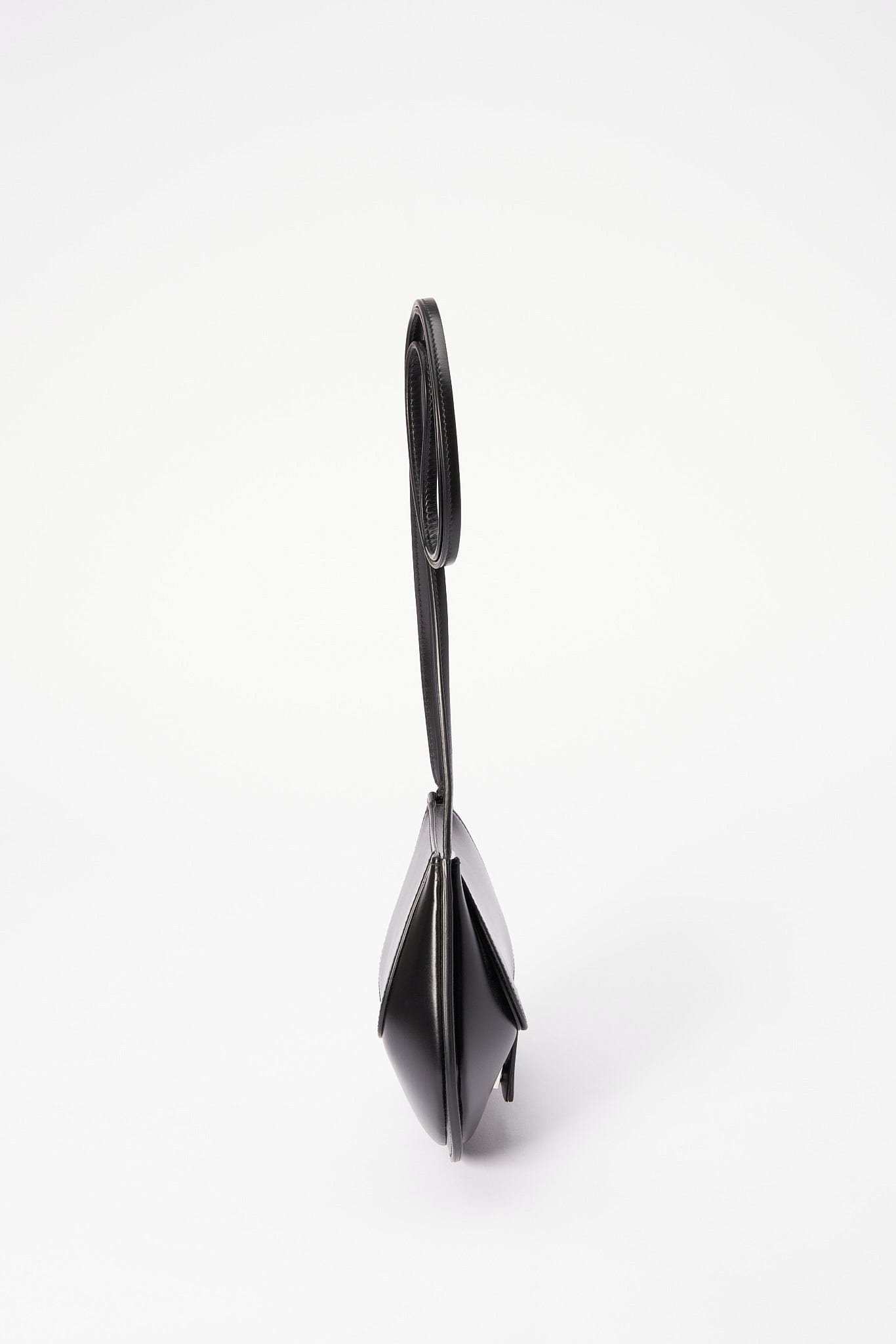 Jil Sander Half Moon Crossbody Bag - Black Leather