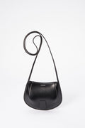 Jil Sander Half Moon Crossbody Bag - Black Leather