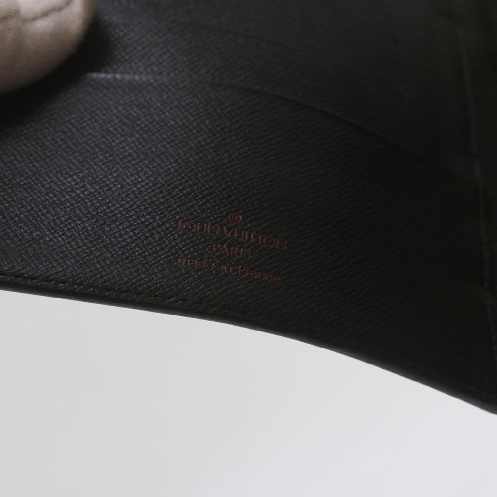Black Leather Daily Planner Cover with Ruler