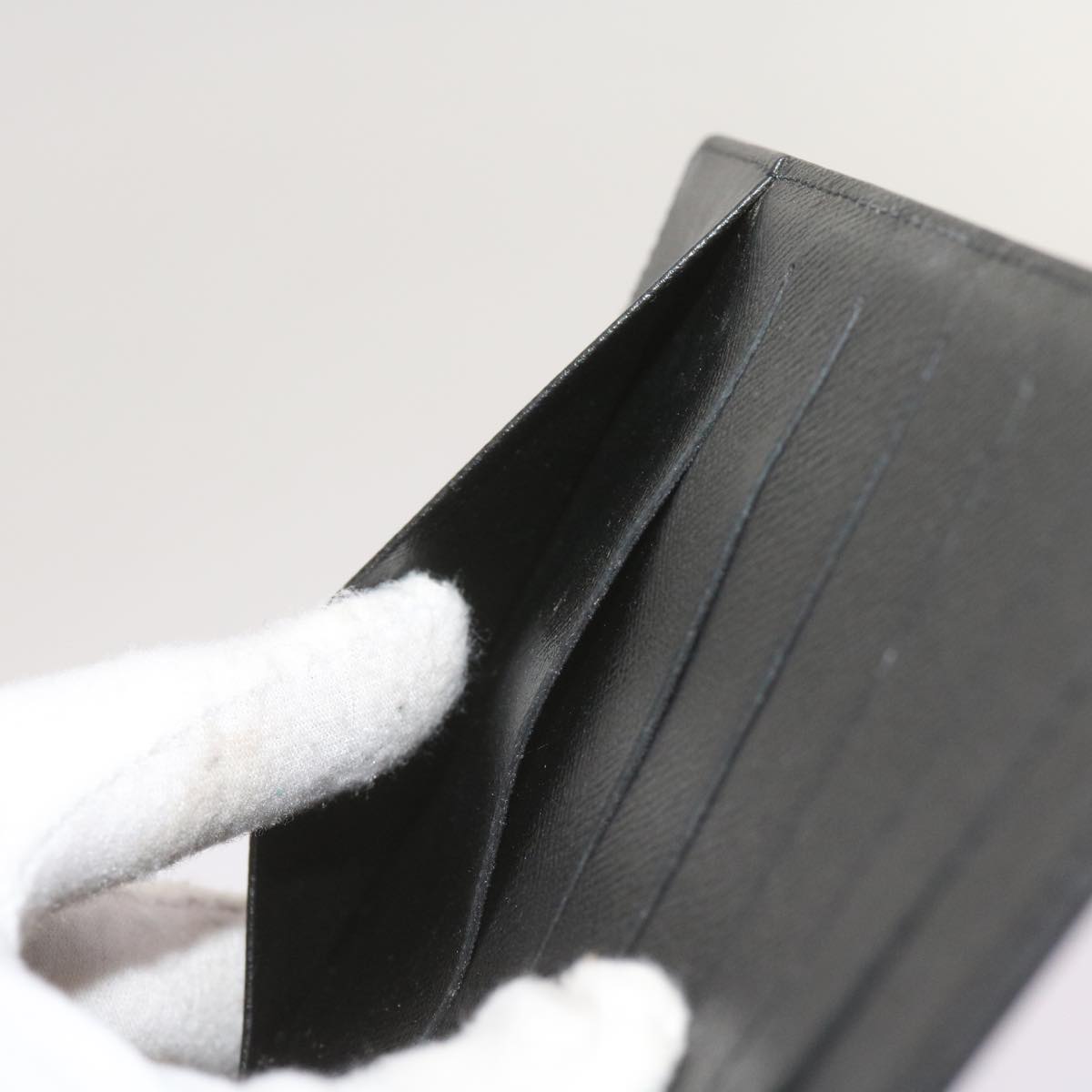 Black Leather Daily Planner Cover with Ruler