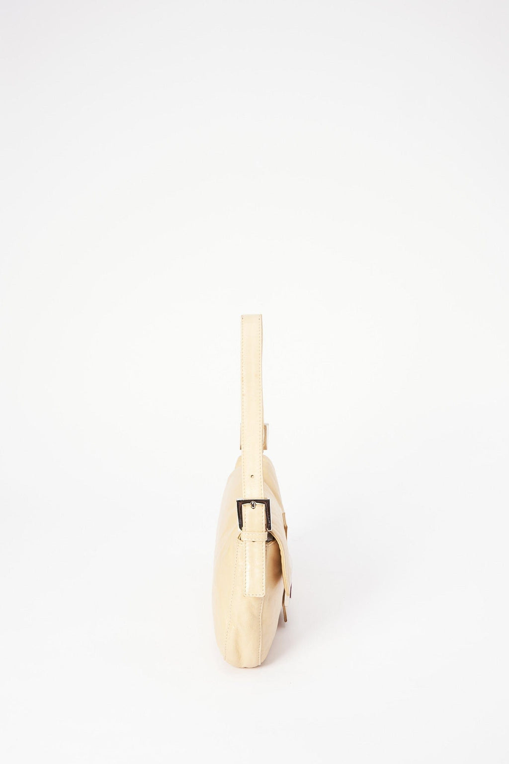 Fendi Cream Leather Baguette Bag