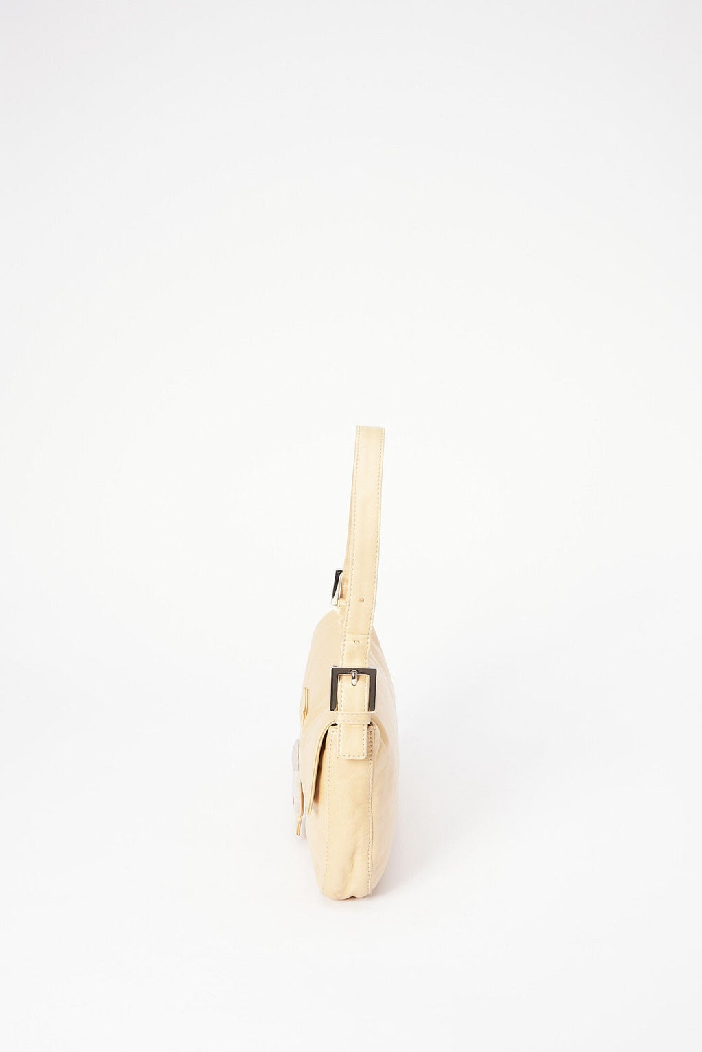 Fendi Cream Leather Baguette Bag