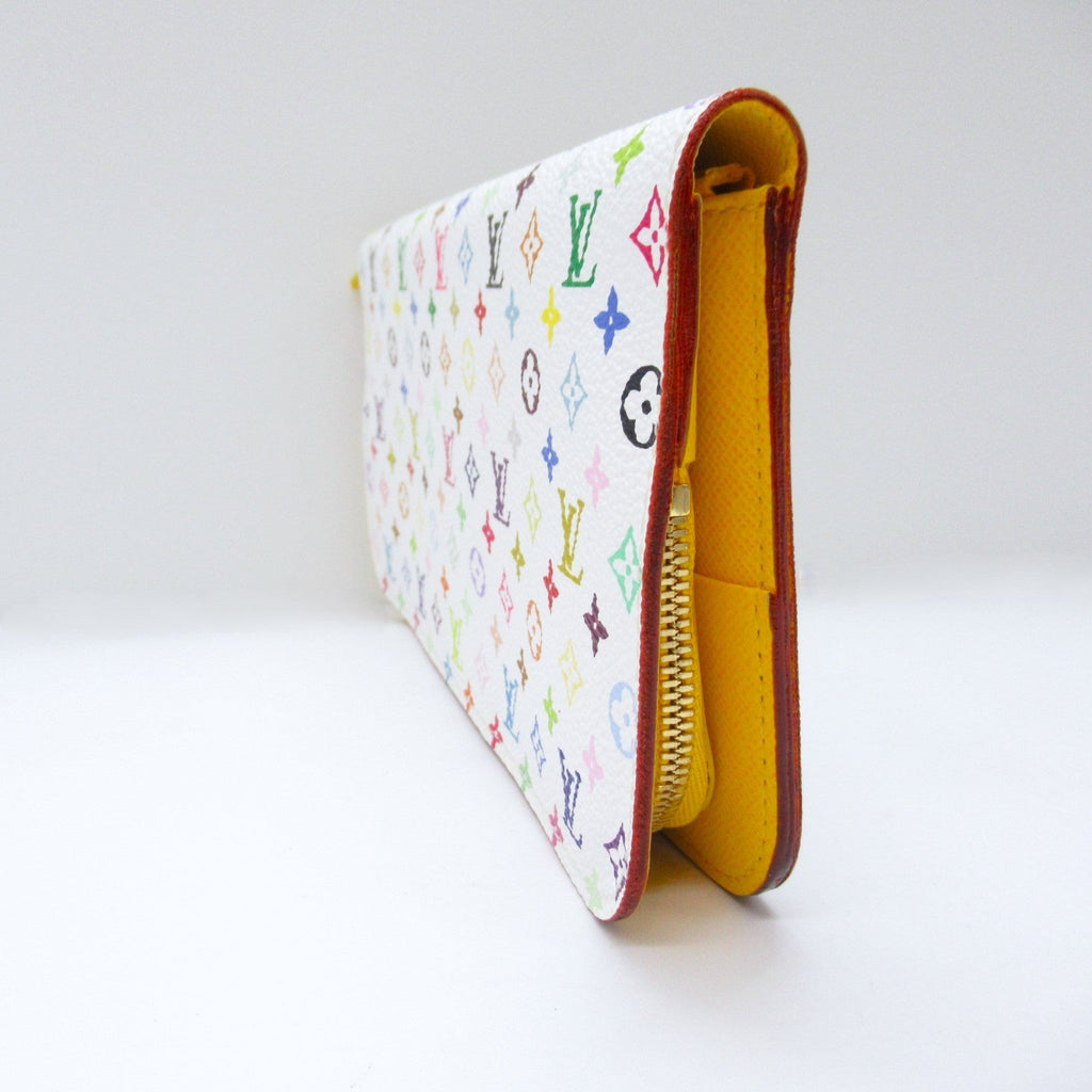 Louis Vuitton Louis Vuitton Portefolio Ansorite Round Long Wallet Round Long Wallet Wallet PVC Coated Canvas Monogram Multicolor  White M93750