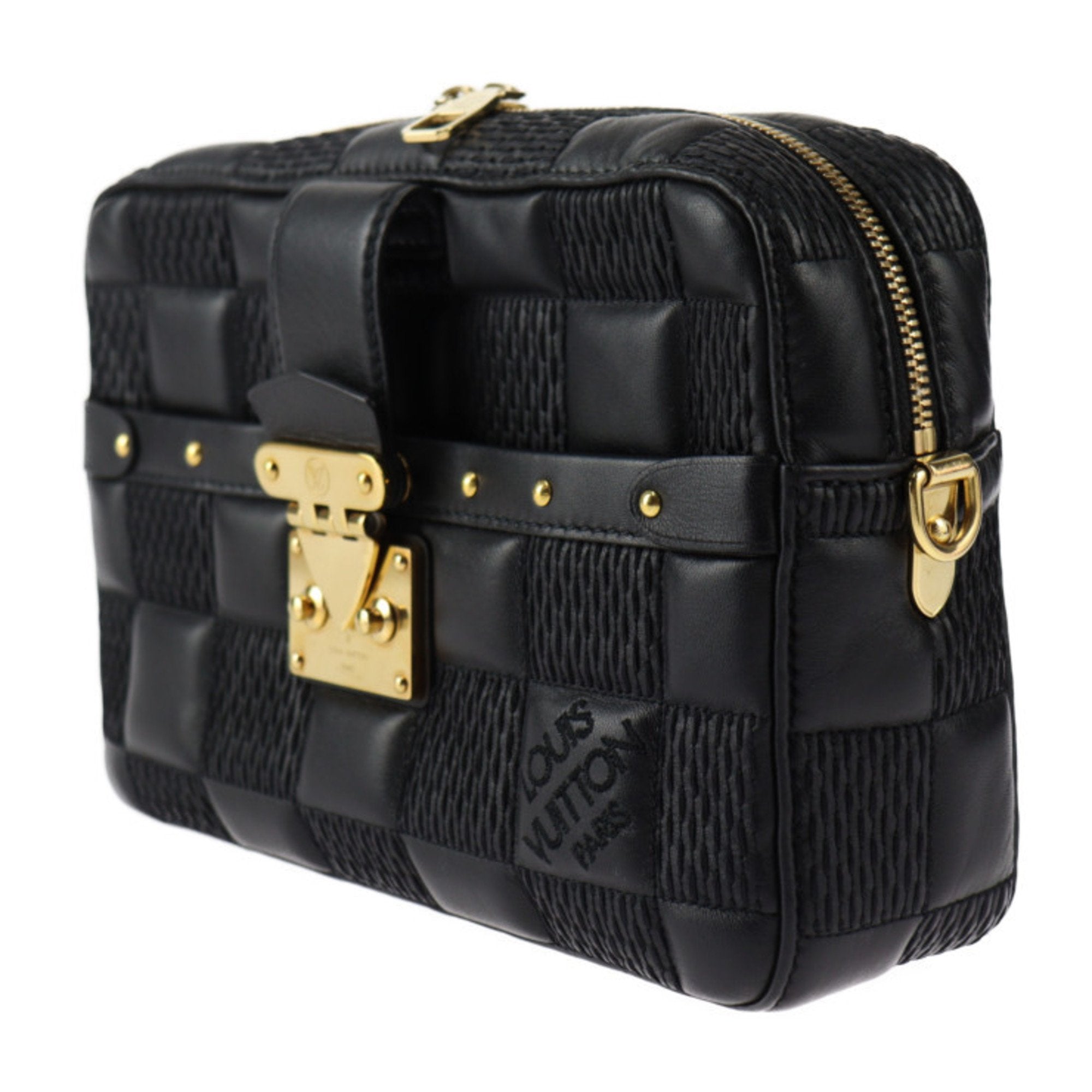 Elegant Black Leather Shoulder Bag - Excellent Condition