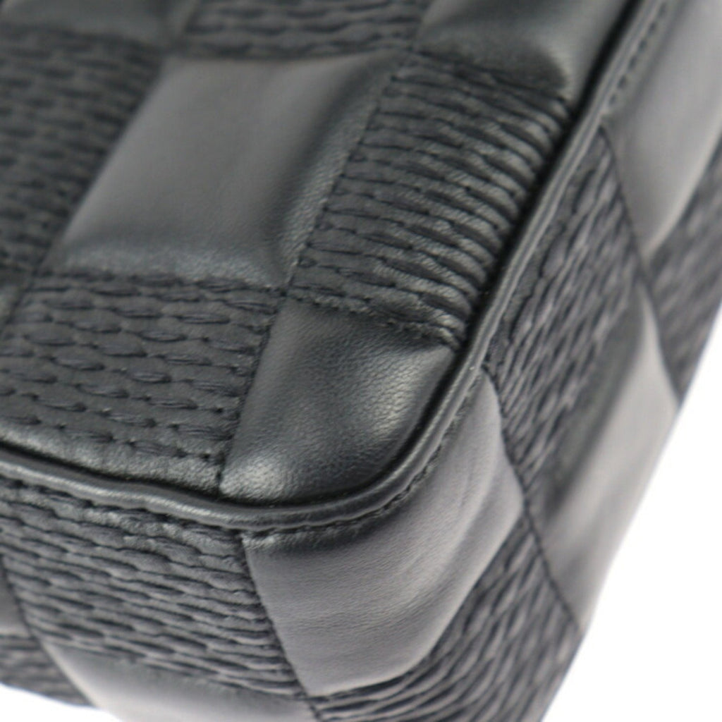 Elegant Black Leather Shoulder Bag - Excellent Condition