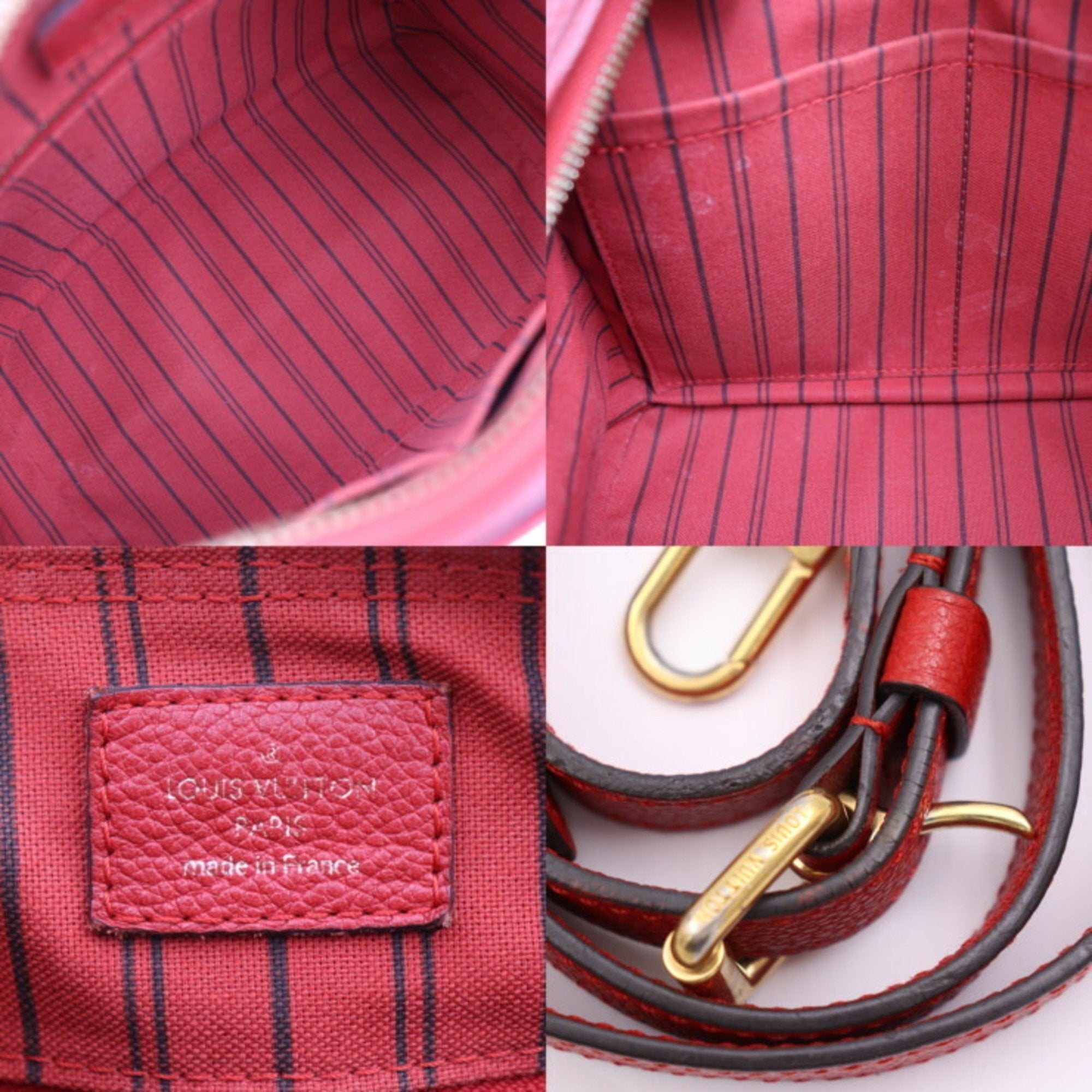Embossed Leather Speedy Bag with Shoulder Strap