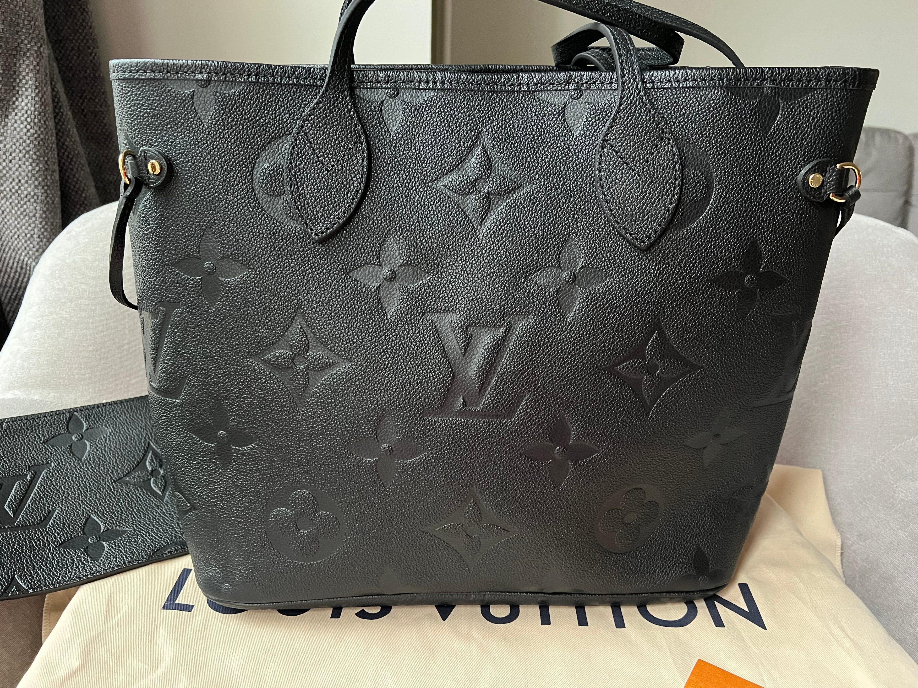 Louis Vuitton Neverfull MM Black Empreinte (RRP £1,940)