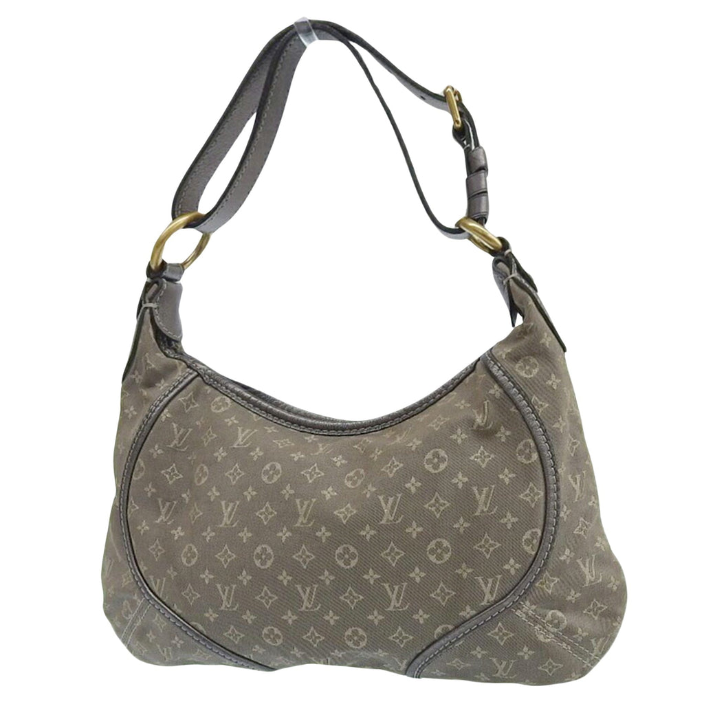 Elegant Grey Canvas Handbag with Iconic Design and Quality