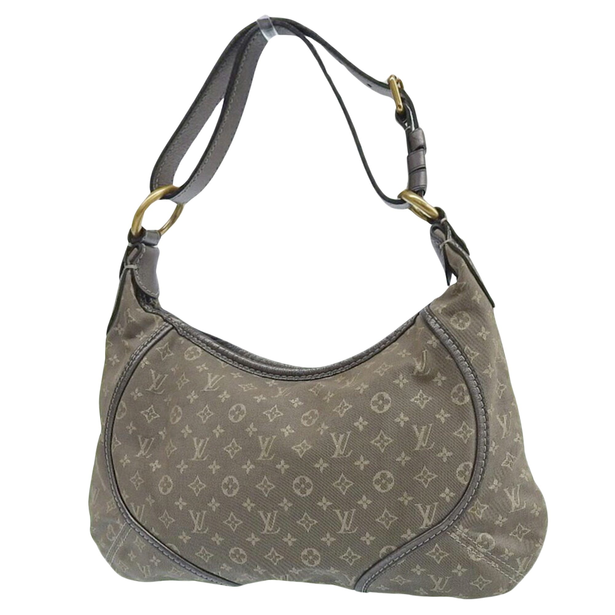 Elegant Grey Canvas Handbag with Iconic Design and Quality