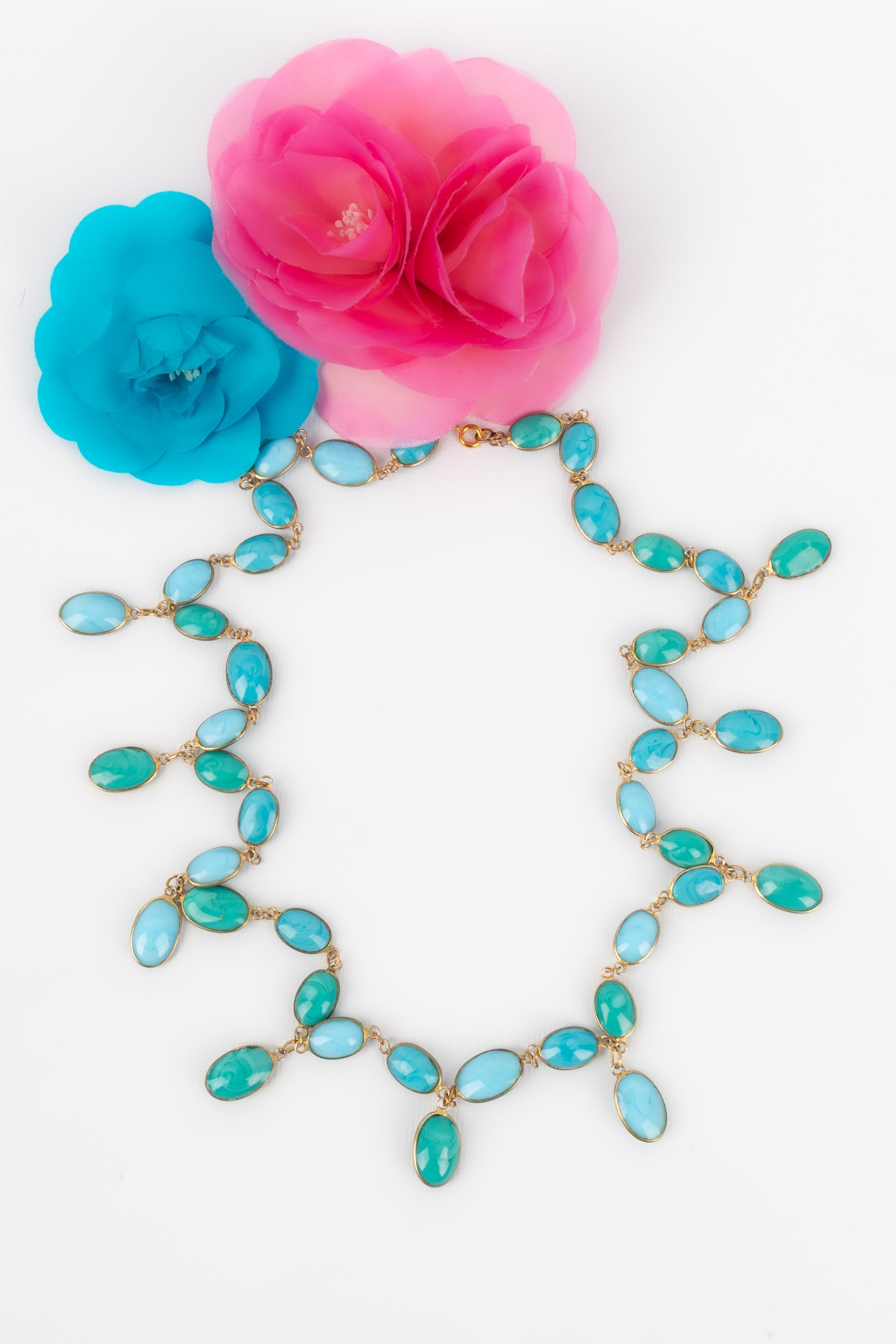 Collier en pÃƒÆ’Ã‚Â¢te de verre Gripoix