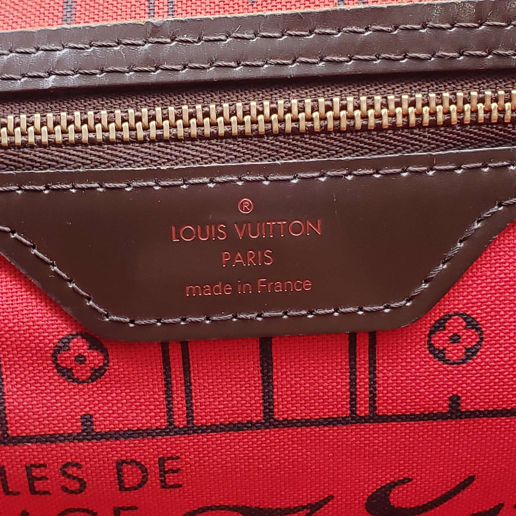 Louis Vuitton Neverfull MM Browns Damier Tote Bag