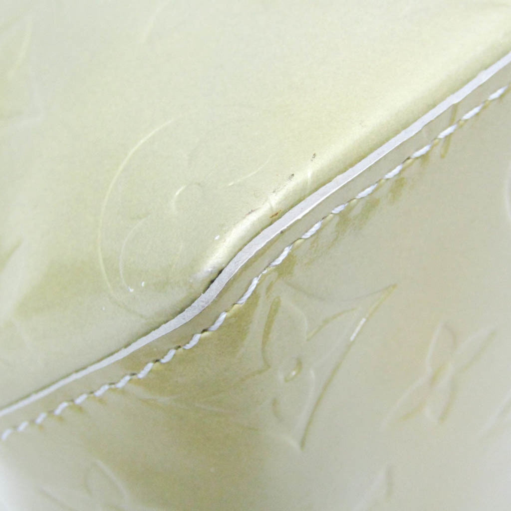 Green Patent Leather Tote Bag with Monogram Vernis Material