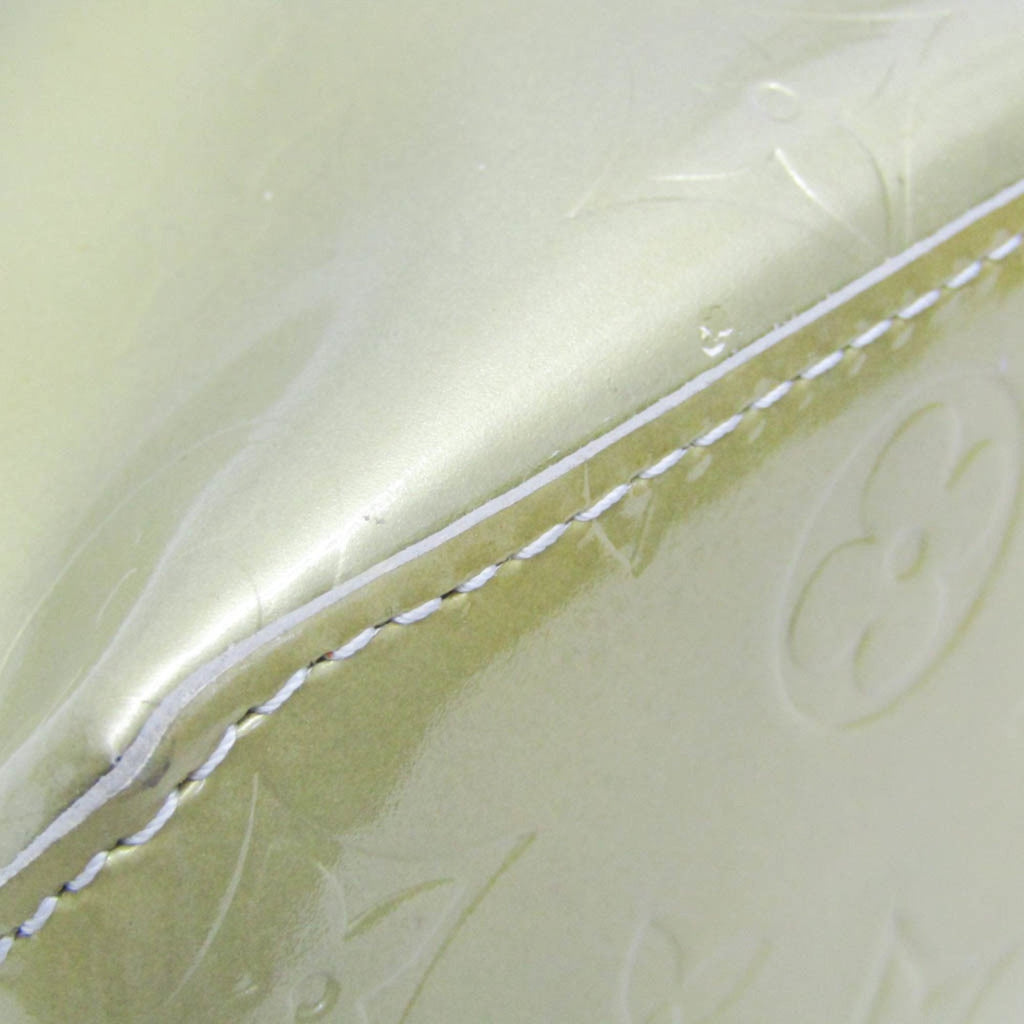 Green Patent Leather Tote Bag with Monogram Vernis Material