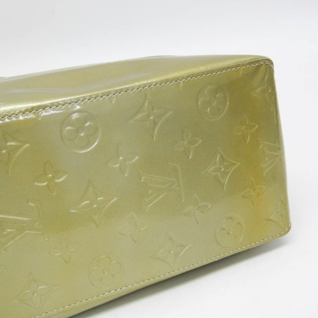 Green Patent Leather Tote Bag with Monogram Vernis Material