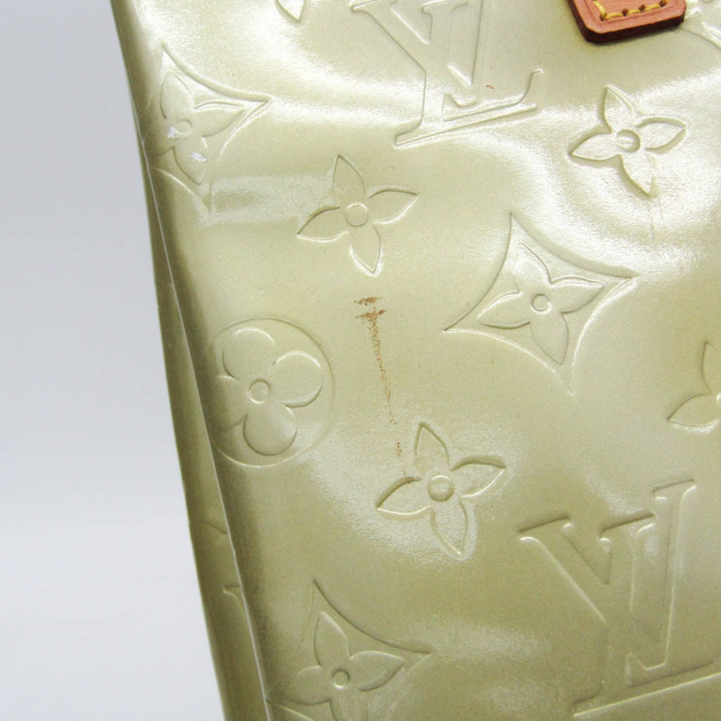 Green Patent Leather Tote Bag with Monogram Vernis Material