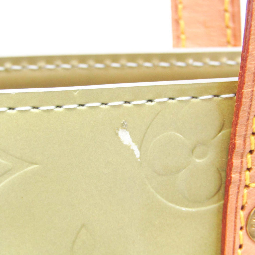Green Patent Leather Tote Bag with Monogram Vernis Material